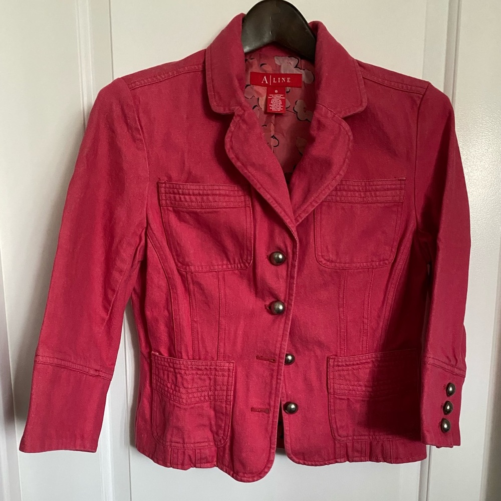 Jean Jacket 3/4 sleeve 100% cotton 5/$25 ⭐️